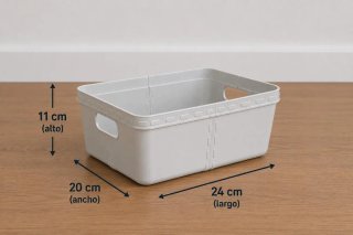 Cajas de almacenaje grises de plástico