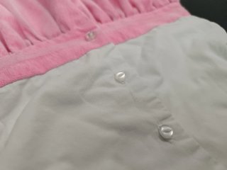 Vestido Kitchoun Infantil Rosa y Blanco 12/18/80