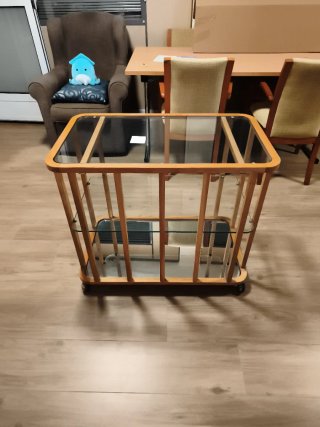 Mueble Bar Madera y Cristal