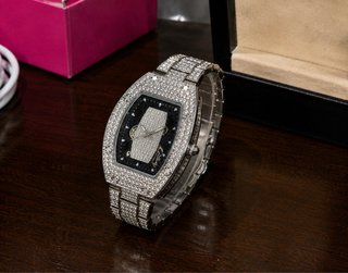 Orologio luxury uomo, black/silver style