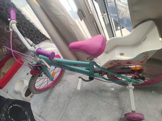 Bicicleta infantil con ruedines