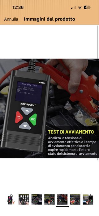 Analizzatore Batteria KINGBOLEN BM560
