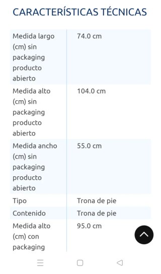 Trona bebé compacta y ligera