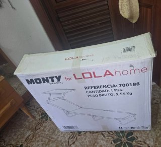 Tumbona LOLA home Playa/Jardín Rosa