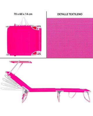 Tumbona LOLA home Playa/Jardín Rosa