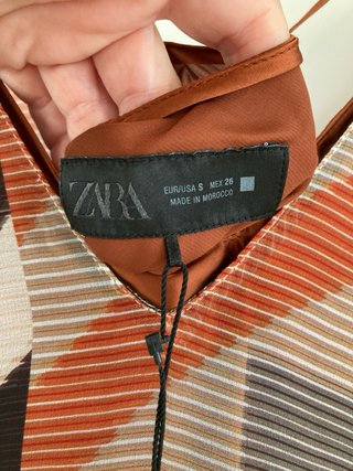 Vestido Zara multicolor talla S