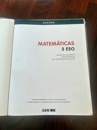 Matemáticas 3 ESO : Geniox