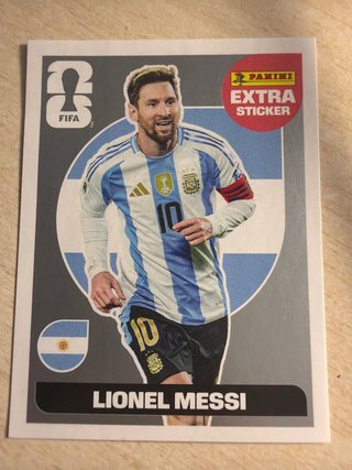 Cromo Extra Messi Plata Mundial 2026