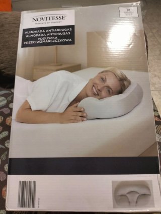 Almohada Antiarrugas Novitesse gris