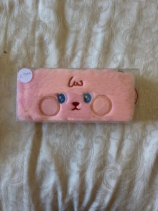Estuche peluche rosa