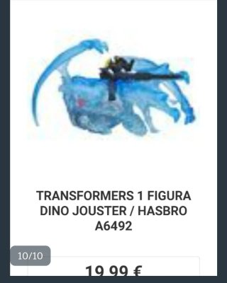 TRANSFORMERS, DINO JOUSTER
