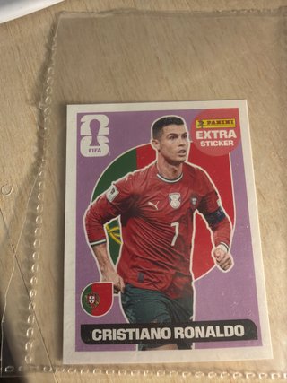 Cristiano Ronaldo Extra Sticker Básico Mundial 202