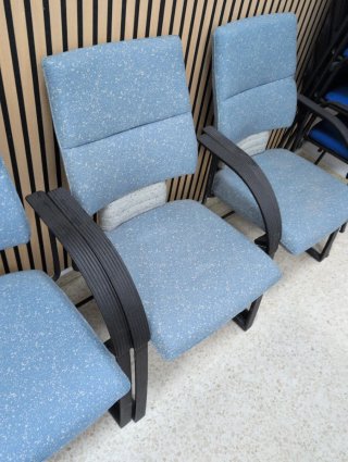 Conjunto 4 sillas de oficina