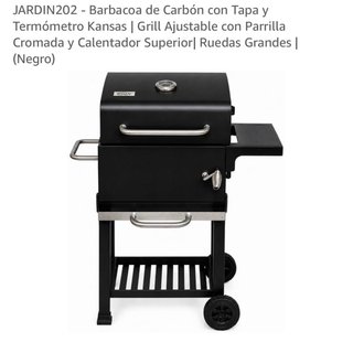 Barbacoa de carbón negra