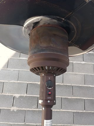 Estufa seta exterior butano