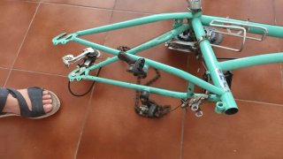 Cuadro Bicicleta Montaña + Cadena y Frenos