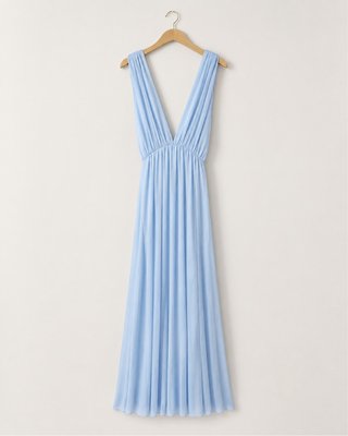 Vestido largo fiesta azul cielo Talla L