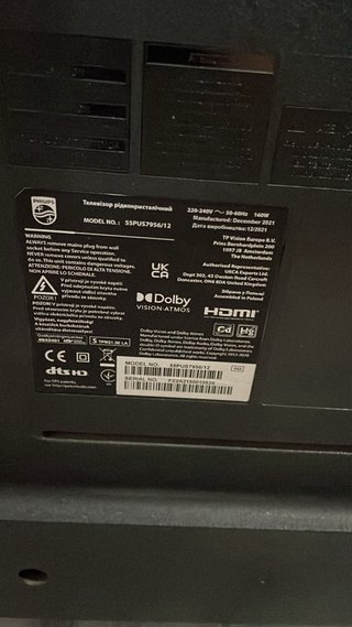 Televisión Philips 4K UHD 55PUS7956/12