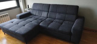 Sofá Cama Tela Negro