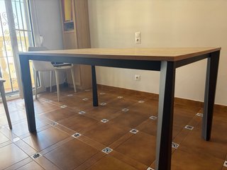 Mesa extensible salón 140x90 (abierta 220x90)