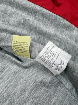 Giacca a vento Woolrich uomo rossa
