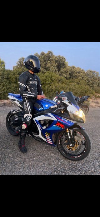 Suzuki GSXR 750 Sportbike Azul/Blanco