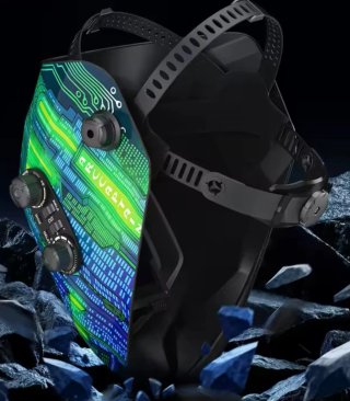 Pantalla Soldar ArcCaptain Diseño Cíborg