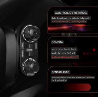 Pantalla Soldar ArcCaptain Diseño Cíborg