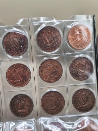 Lotto di 30 monete Half Penny Regno Unito