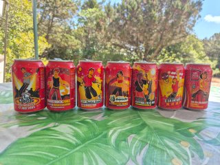 Lattine Coca Cola 7 pezzi 2003