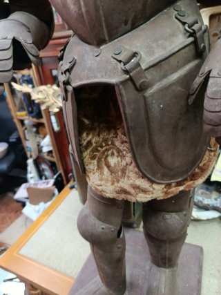 Armadura de caballero antigua principios siglo XX