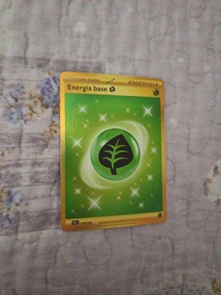 Carta Pokémon Energia Base Gold Foglia