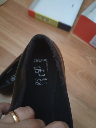 Zapatos de fallero SYLVIA CIOFI negros con hebilla