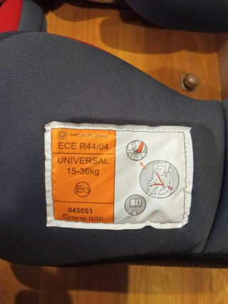 2 Sillas coche para niños rojo/gris