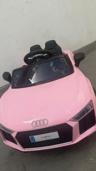 Coche Eléctrico Rosa para Niña Marca AUDI 8