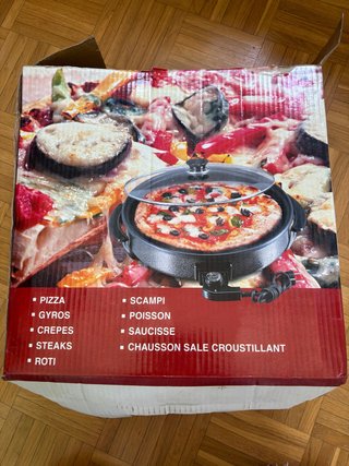 Paellera/Sartén Eléctrica Pizza 40cm 1600W