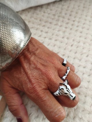 Anillos Cebra Esmaltados Estilo Bimba y Lola