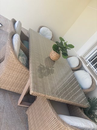 Mesa y 6 Sillas de Terraza
