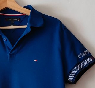 Polo Tommy Hilfiger Azul Royal Talla S
