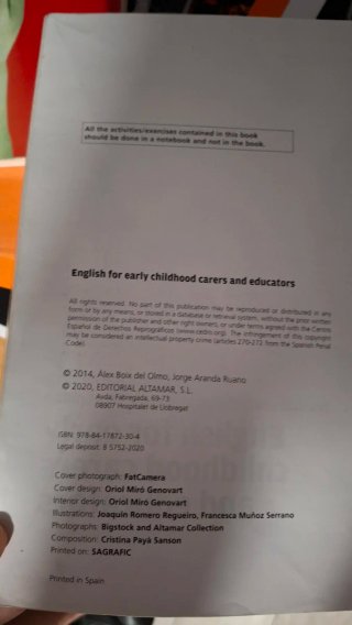 English for Early Childhood Carers and Educators
