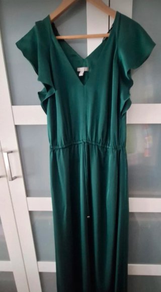 Vestido fiesta verde talla 44