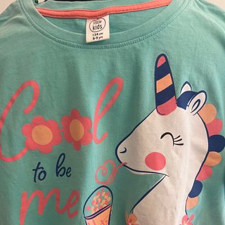 Camiseta top unicornio verde menta