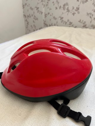 Casco bici infantil rojo