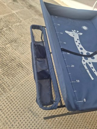 Cambiador plegable bebé azul