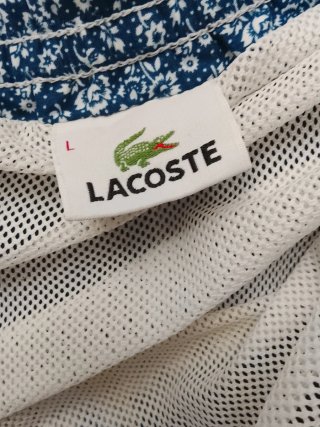 Bañador Lacoste Vintage Talla L Azul