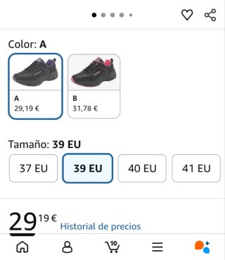 Zapatillas deportivas mujer Fashion Negro/Morado
