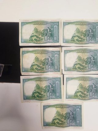Lote 6 Billetes 100 Pesetas 1931 Banco de España