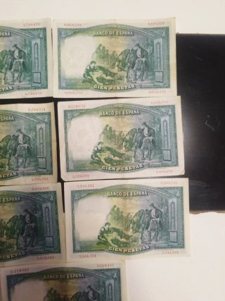 Lote 6 Billetes 100 Pesetas 1931 Banco de España