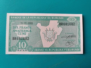 BILLETE DE BURUNDI