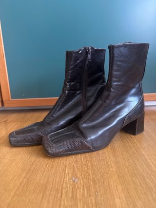 Botas Rebeca Sanver Piel Marrón Talla 36